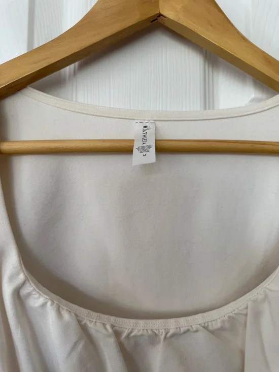 NWT Athleta Shanti Scoop Top - White Sz M - Picture 5 of 6